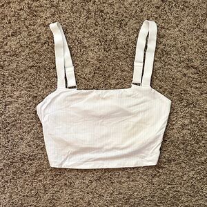 Offline by Aerie White sports Bra Top size large